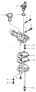 Part Location Diagram of 00721661892 Briggs and Stratton SHAFT, Throttle